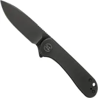 We Knife Elementum WE18062X-3 Blackwashed, Black Titanium pocket knife