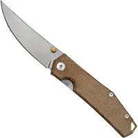 GiantMouse ACE Clyde fällkniv, natural canvas micarta