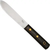 Otter Sailor and Boat Knife 901, Carbon, Smoked Oak, Leather Sheath, fixed blade