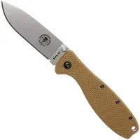 ESEE Zancudo D2 Coyote Brown-Stonewashed, BRKR2CB pocket knife
