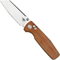 Bestech Slasher BG43D Brown Micarta, pocket knife