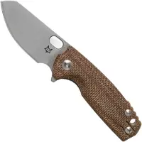 FOX Baby Core FX-608MC Natural Canvas Micarta pocket knife, Jesper Voxnaes design