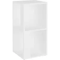vidaXL Hörnskåp vit 33x33x67 cm konstruerat trä