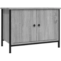 vidaXL Tv-bänk med dörrar grå sonoma 60x35x45 cm konstruerat trä