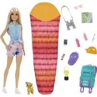 Barbie It Takes Two Malibu Camping Och Tillbehör Docka