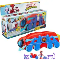 Spidey and his Amazing Friends Huvudkontor Arachno-mobile 2 in 1 deluxe, Spidey and his Extraordinary Friends, förskoleleksak, från 3 år