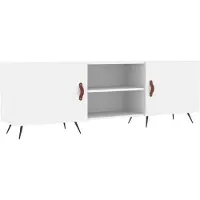 vidaXL Tv-bänk vit 150x30x50 cm konstruerat trä