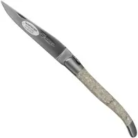 Laguiole En Aubrac Oyster L0212CQH clamshell, matt, laguiole pocket knife, 12 cm