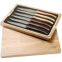 Laguiole En Aubrac Quotidien steak knife set 6-piece French woods