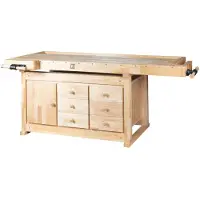 Holzmann Maschinen WB210C Arbetsbänk grundmodul (B x H x D) 815 x 780 x 2100 mm Brun