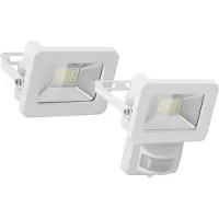 Goobay 53875, Vit, IP65, Gjuten aluminium, Glas, Metall, Plast, 0,1 ms, 50 W, LED
