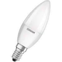 Osram HOMELIGHTING 4058075819474 LED-lamp EEK F (A - G) E14 Kronljusform 4.9 W = 40 W Varmvit (Ø x L) 35 mm x 103 mm 4 st