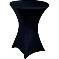 Perel Standing table cover Ståbordsöverdrag Svart FP201