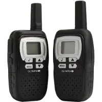 Olympia 1208 - Bärbar - tvåvägsradio - PMR - 446.00625 - 446.09375 MHz - 8-kanal - svart (paket om 2)