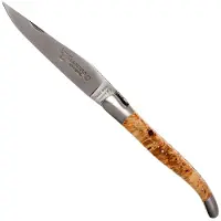Laguiole En Aubrac 12cm Double Plates, hand-filed chestnut, L0712NWI-FSB1