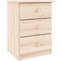 vidaXL Sängbord ALTA 41x35x55,5 cm massiv furu