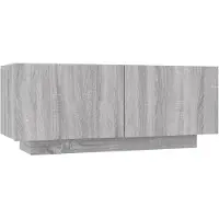 vidaXL TV-bänk grå sonoma 100x35x40 cm konstruerat trä
