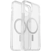 Otterbox Symmetry Series - Baksidesskydd för mobiltelefon - MagSafe-kompatibilitet - polykarbonat, syntetiskt gummi - klar - för Apple iPhone 14 Plus, 15 Plus