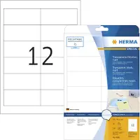 Herma Transparenta folieetiketter A4 | 97 x 42,3mm | 4586 | matt | 120st