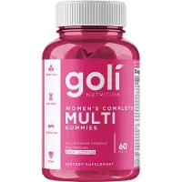 Goli Nutrition , Kvinnors Komplett Multigummies, 60 Bitar