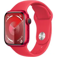 Apple Watch Series 9 4G 41mm Aluminium med Sport Band S/M - Röd