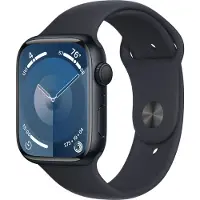 Apple Watch Series 9 45mm Aluminium med Sport Band M/L - Midnatt