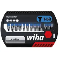 Wiha 41826 Bit-Set 13 delar Stjärnspår Phillips, Inner-sexkantig, TORX Plus