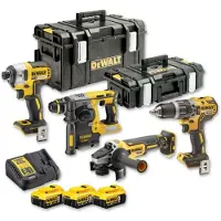 DeWalt DCK422P3-QW, 34000 BPM, 550 RPM, 2000 RPM, Mutterdragare, Batteri, 18 V