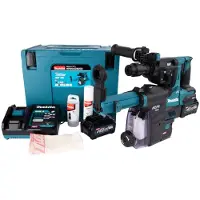 Makita Borrhammare HR004GM202; 2,9 J; SDS-plus; 40 V; 2x4,0 Ah batteri. + dammutsugningssystem