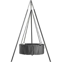 Leander Classic Vugge m. Madras - 83x50x30 cm - Grå - - One Size - Vagga