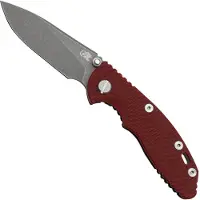 Rick Hinderer Knives Rick Hinderer XM18 3.0” Slicer Non-Flipper CPM 20CV Red G10 pocket knife