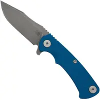 Rick Hinderer Knives Rick Hinderer Project X, MagnaCut Clip point, Battle Blue, Blue G10 pocket knife