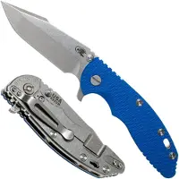 Rick Hinderer Knives Rick Hinderer XM-18 3.5" Harpoon Spanto S35VN, Blue G10 pocket knife