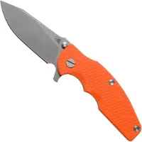 Rick Hinderer Knives Rick Hinderer Jurassic Slicer Working Finish Orange G10 CPM 20CV pocket knife