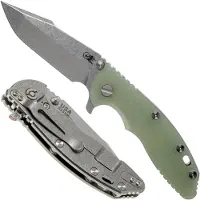 Rick Hinderer Knives Rick Hinderer XM-18 3.5" Harpoon Spanto S35VN, Translucent Green G10 pocket knife