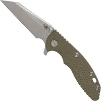 Rick Hinderer Knives Rick Hinderer XM-18 3" Wharncliffe 20CV Stonewash, OD Green G10, pocket knife