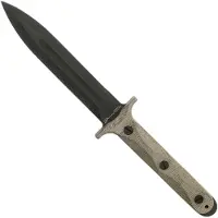 Rick Hinderer Knives Rick Hinderer EK Dagger O1 Parkerized, OD Green Micarta commando dagger
