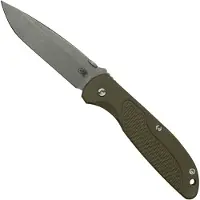 Rick Hinderer Knives Rick Hinderer FireTac Spanto Acid Stonewash, Working Finish OD Green G10, pocket knife
