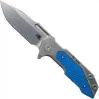 Rick Hinderer Knives Rick Hinderer Fulltrack Spearpoint 20CV Blue G10 pocket knife