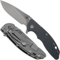 Rick Hinderer Knives Rick Hinderer XM18 3.5” 20CV Slicer, Dark Grey G10 pocket knife