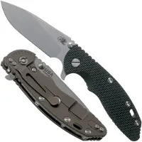 Rick Hinderer Knives Rick Hinderer XM18 3,5” 20CV Slicer, Battle Bronze, Black G10 pocket knife