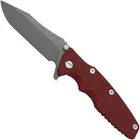 Rick Hinderer Knives Rick Hinderer Eklipse 3.5 Spearpoint S45VN, Working Finish, Red G10, pocket knife