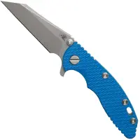 Rick Hinderer Knives Rick Hinderer XM-18 3" Wharncliffe 20CV Acid Stonewash, Working Finish Blue G10, pocket knife
