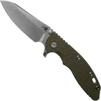 Rick Hinderer Knives Rick Hinderer XM18 3.5" Skinny Sheepsfoot 20CV, OD Green G10 pocket knife