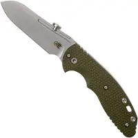 Rick Hinderer Knives Rick Hinderer XM Slippy 3" Sheepfoot 20CV OD Green G10 slipjoint pocket knife