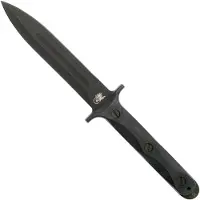 Rick Hinderer Knives Rick Hinderer EK Dagger O1 Parkerized, Black Micarta commando dagger