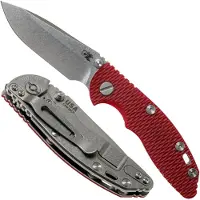 Rick Hinderer Knives Rick Hinderer XM18 3.0” Spearpoint Non-Flipper CPM 20CV Red G10 pocket knife