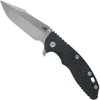 Rick Hinderer Knives Rick Hinderer XM-18 3.5" Skinny Harpoon Spanto Stonewash, Black G10 pocket knife