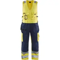 Blakläder Västbyxa varsel Orange/Marinblå D104