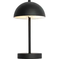 QAZQA Utomhus bordslampa svart laddningsbar 3-stegs dimbar - Keira